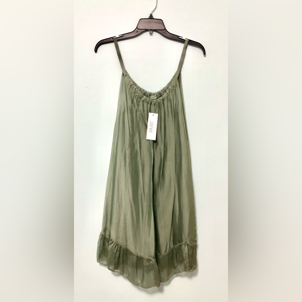 NWT__Women's Sage Trapeze Mini Dress__NWT